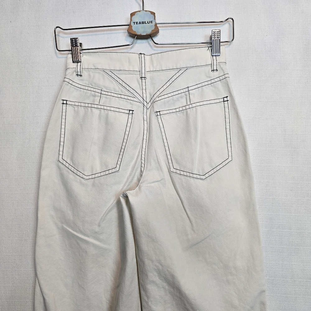 Madewell 23 Perfect Vintage Wide-Leg Jean Utility Pant In Garment-Dyed Canvas 23 - Picture 12 of 16